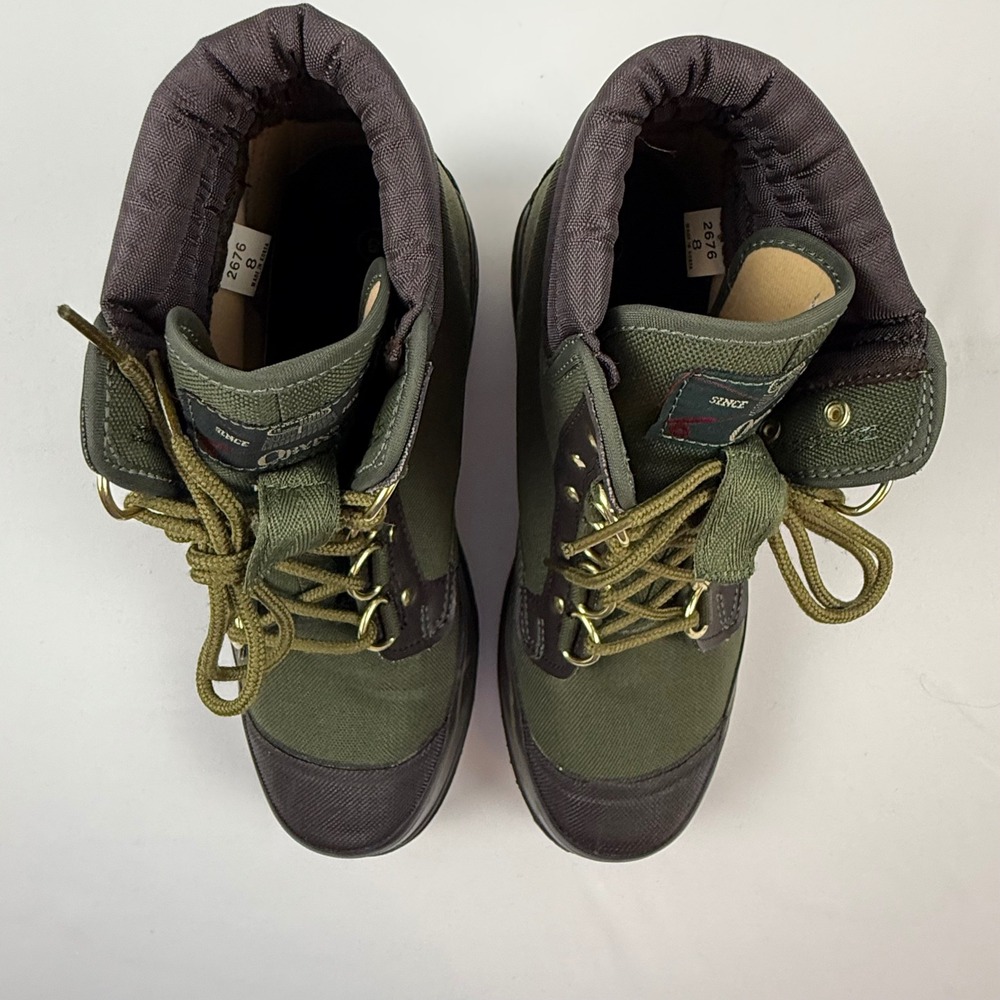 Orvis 2676 Mens Felt Sole Wading Boots Olive Green Canvas Fly Fishing Size 8 - Picture 11 of 12